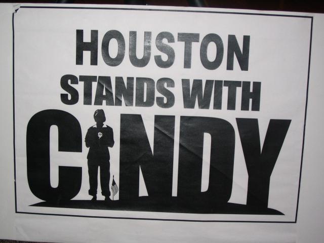 Houston Stands With Cindy Poster