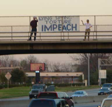 Freeway Blogging for Peace Commemorating 5th Anniversary of Iraq Invasion, 4 p.m. Thursday, March 20, Hwy 59 Bridges