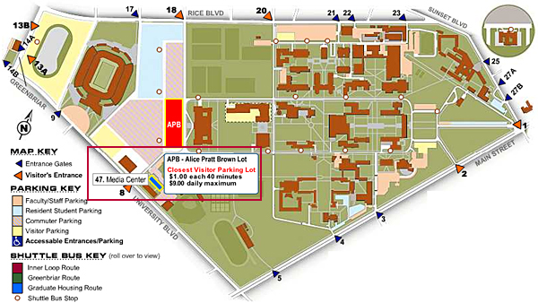 Rice Media Center Map