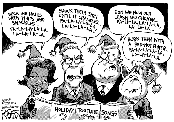 Torture Christmas Carols Cartoon