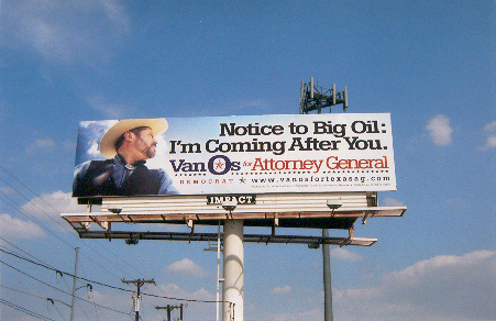 David Van Os Billboard - Notice to Big Oil